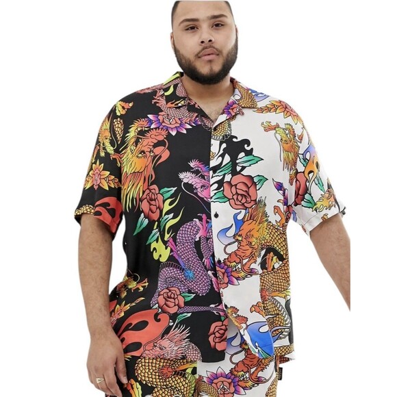 NWT Jaded London Multicolor Shirt Short Sleeve Unisex Size XL NEW - Picture 3 of 9